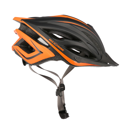 Kask rowerowy czarno-pomarańczowy rozmiar M Nils Extreme MTW202