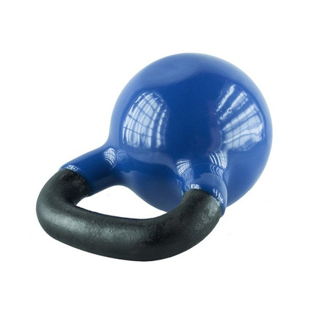 Kettlebell 16kg żeliwny pokryty winylem KNV16 blue hms