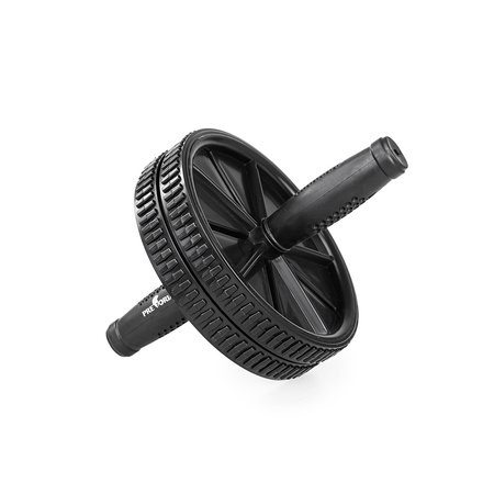 Kółko wałek podwójne do ćwiczeń mięśni brzucha AB Wheel z matą Pretorians