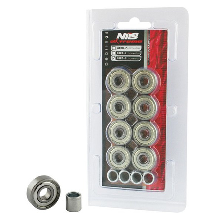 ŁOŻYSKA ABEC-9 CHROME (8szt.) Nils Extreme