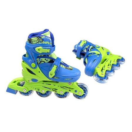 ŁYŻWOROLKI 4W1 NILS EXTREME NH18330 NIEBIESKIE ROZMIAR S I M