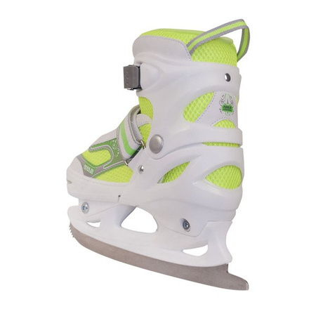ŁYŻWY FIGUROWE NILS EXTREME NF701 regulowane 38-41 BIAŁO-ZIELONE