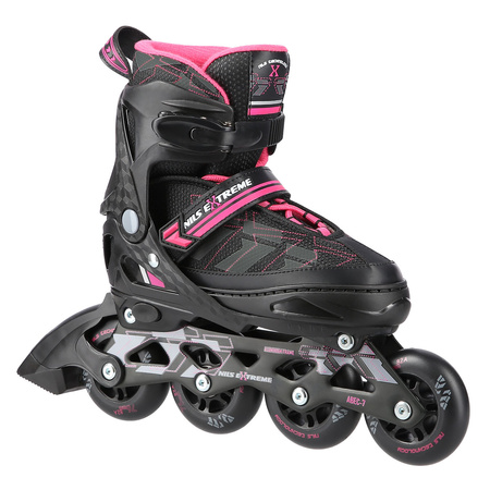 Łyżworolki NA11002 Nils Extreme czarno-fioletowe roz. M