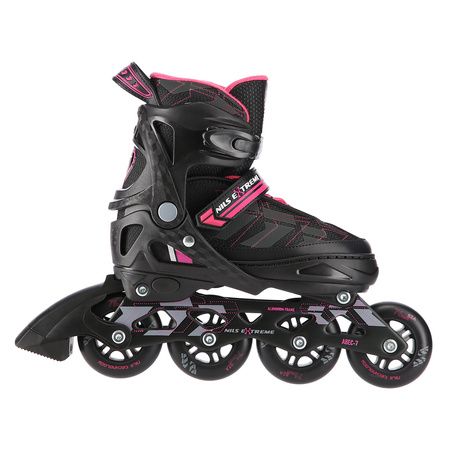 Łyżworolki NA11002 Nils Extreme czarno-fioletowe roz. S
