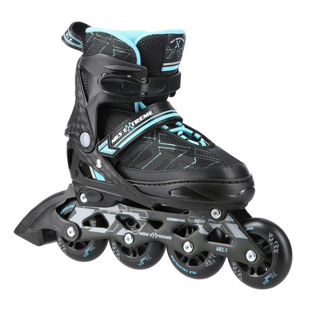 Łyżworolki NA11002 Nils Extreme czarno-niebieskie roz. L