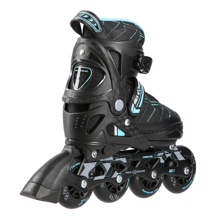 Łyżworolki NA11002 Nils Extreme czarno-niebieskie roz. L