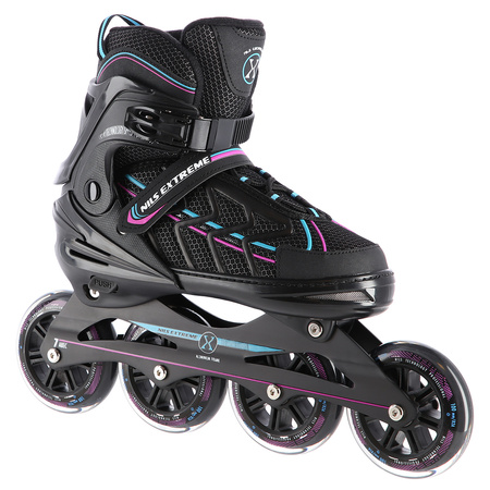 Łyżworolki NA1128 czarno-fioletowy Nils Extreme rozmiar XL (O)