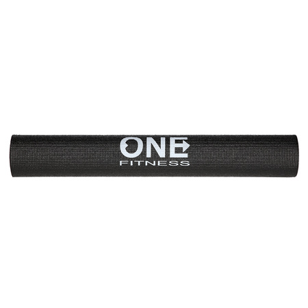 Mata fitness czarna PVC YM01 One Fitness