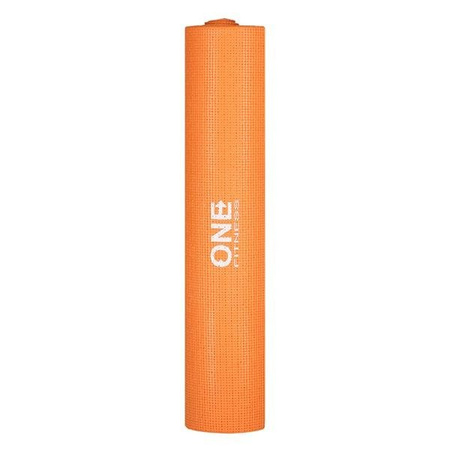 Mata fitness pomarańczowa PVC YM02 One Fitness