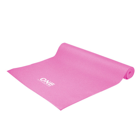 Mata fitness różowa PVC YM01 One Fitness