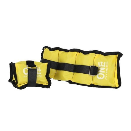 Obciążniki na ręce i nogi żółte 2x0,7kg WW01 One Fitness