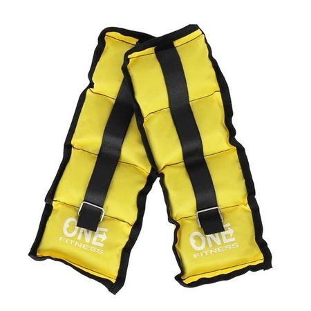Obciążniki na ręce i nogi żółte 2x1.5kg WW02 One Fitness