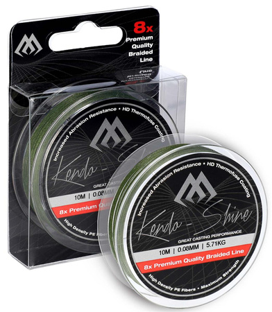 PLECIONKA - KENDO SHINE - 0.08mm/5.71kg/10m - ZIELONA - op.1szp.