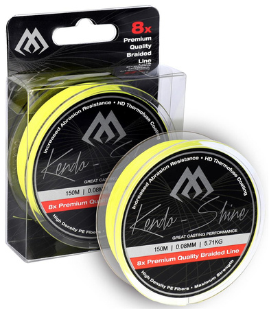 PLECIONKA - KENDO SHINE - 0.14mm/11.75kg/150m - FLUO ŻÓŁTA - op.1szp.