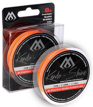 PLECIONKA - KENDO SHINE - 0.14mm/11.75kg/300m - FLUO POMARAŃCZOWA - op.1szp.