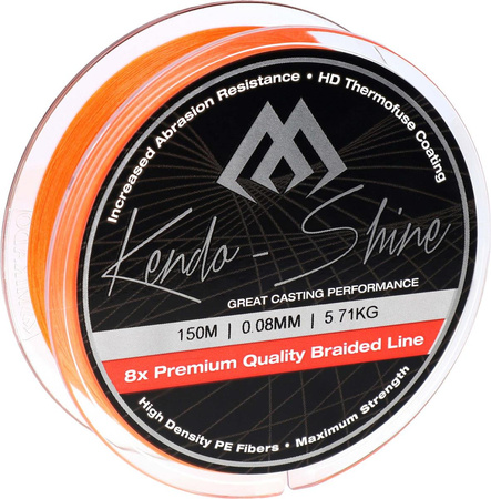 PLECIONKA - KENDO SHINE - 0.16mm/13.84kg/150m - FLUO POMARAŃCZOWA - op.1szp.