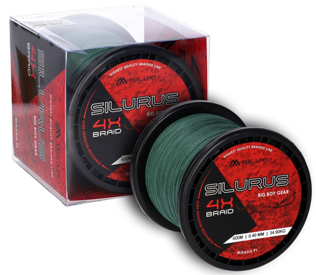 PLECIONKA - SILURUS 4 X BRAID - 0.50mm/41.80kg/600m - ZIELONA - op.1szp.