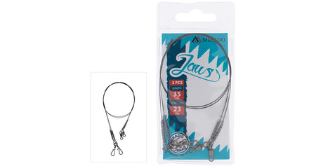 PRZYPON TYTANOWY - JAWS STRONG 35cm/18kg - op.2szt.