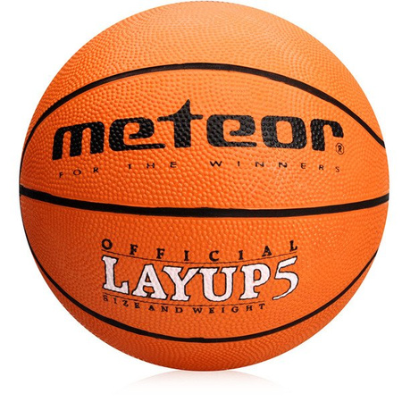 Piłka do koszykówki METEOR LAYUP #5 dla dzieci i młodzieży do lat 12