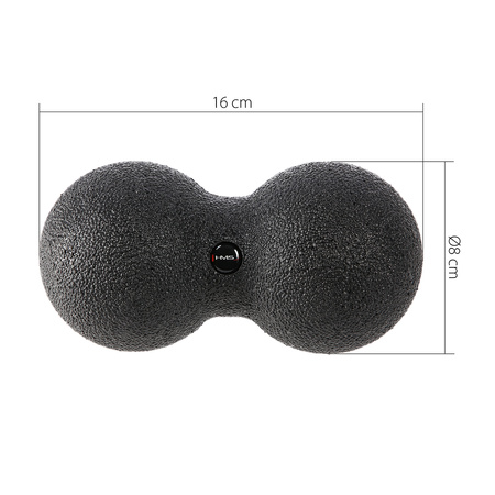 Piłka podwójna do masażu BLM02 8x16 cm HMS