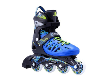 ROLKI CZARNO-NIEBIESKIE 37-40 kauczukowe Cougar MZS308N