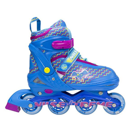 ROLKI LED ŁYŻWOROLKI NILS EXTREME NJ4613 A NIEBIESKIE S M L