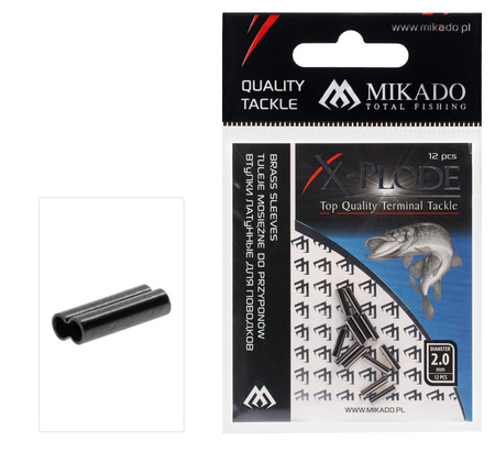 TULEJA - MOSIĘŻNA PODWÓJNA 1.0x2.2x8mm - op.12szt.