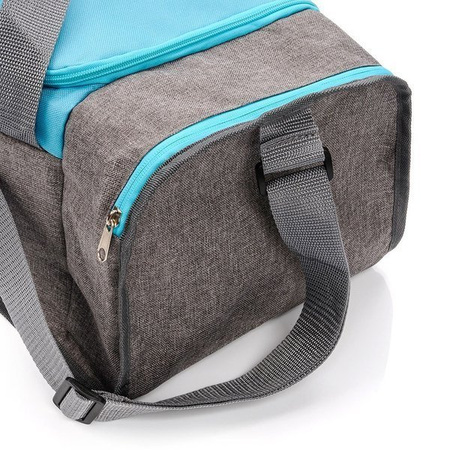 Torba fitness meteor nepr 20L niebieski/szary melanż