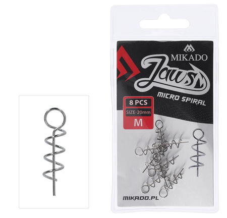 WKRĘT - DO PRZYNĘT MIĘKKICH JAWS MICRO SPIRAL M - 20mm - op.8szt.