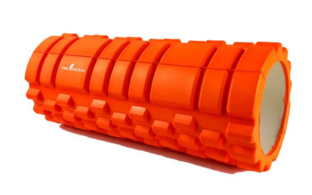 Wałek do masażu 33 cm fitness roller pomarańczowy