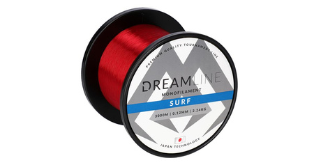 ŻYŁKA - DREAMLINE SURF - 0.16mm/3.36kg/3000m - CZERWONA - op.1szp.