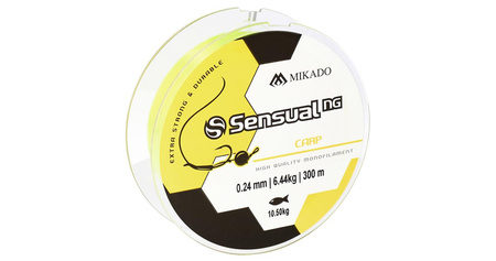 ŻYŁKA - SENSUAL N.G. CARP 0.35mm/23kg/300m - ŻÓŁTA - op.1szp.