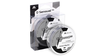 ŻYŁKA - SENSUAL N.G. CLASSIC 0.08mm/1.5kg/50m - TRANSPARENTNA - op.1szp.