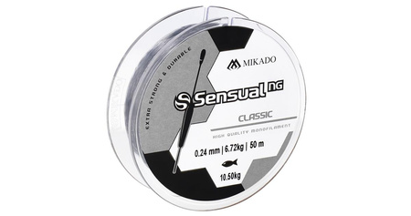 ŻYŁKA - SENSUAL N.G. CLASSIC 0.08mm/1.5kg/50m - TRANSPARENTNA - op.1szp.