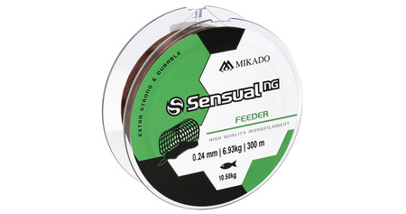 ŻYŁKA - SENSUAL N.G. FEEDER 0.26mm/12kg/300m - BRĄZOWA - op.1szp.