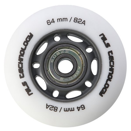 Zestaw pu 64x24 82a białe matowe (4 szt.)+ łożyska abec-9 (8 szt.) nils extreme