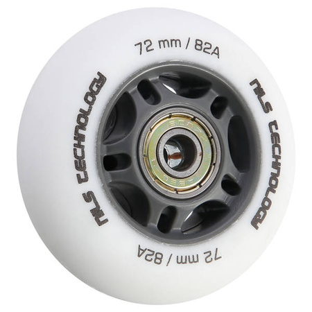 Zestaw pu 72x24 82a białe matowe (4 szt.)+ łożyska abec-9 (8 szt.) nils extreme