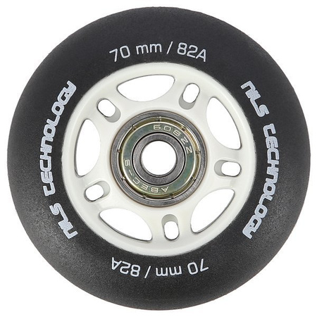 Zestaw pu 80x24 82a czarne matowe (4 szt.)+ łożyska abec-9 (8 szt.) nils extreme
