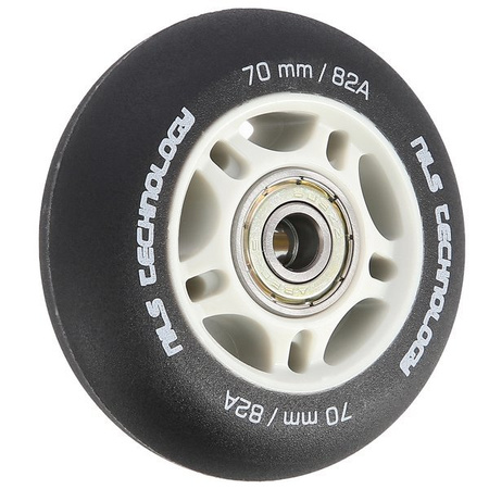 Zestaw pu 80x24 82a czarne matowe (4 szt.)+ łożyska abec-9 (8 szt.) nils extreme