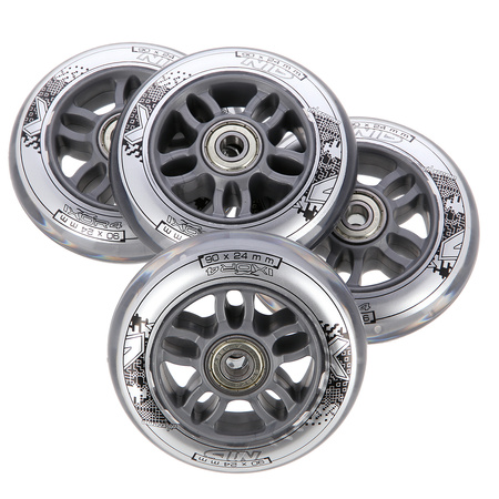 Zestaw pu 90x24 82A przezroczyste (4 szt.) + abec-7 chrome (8 szt.) nils extreme