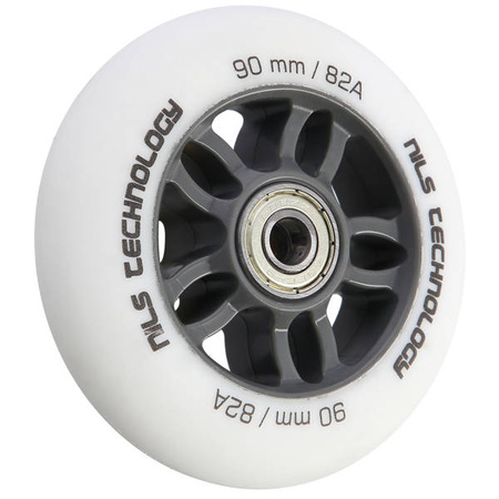 Zestaw pu 90x24 82a białe matowe (4 szt.)+ łożyska abec-9 (8 szt.) nils extreme