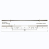 Gryf olimpijski 220 cm GO680 z zaciskami ZGO680 HMS PREMIUM