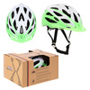 Kask na rower rolki szaro-zielony rozmiar M Nils Extreme MTW210