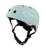 Kask rowerowy dziecięcy na hulajnogę miętowy Sun Baby