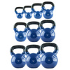 Kettlebell 32kg żeliwny pokryty winylem KNV32 blue hms