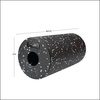 Wałek do masażu 30cm FS114 black / blue dots roller fitness hms