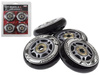 ZESTAW KÓŁKA I ŁOŻYSKA PU 80x24 82A CZARNE (4 szt.) + ABEC-9 (8 szt.) NILS EXTREME