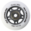 Zestaw pu 70x24 82a białe matowe (4 szt.)+ łożyska abec-9 (8 szt.) nils extreme