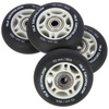 Zestaw pu 80x24 82a czarne matowe (4 szt.)+ łożyska abec-9 (8 szt.) nils extreme